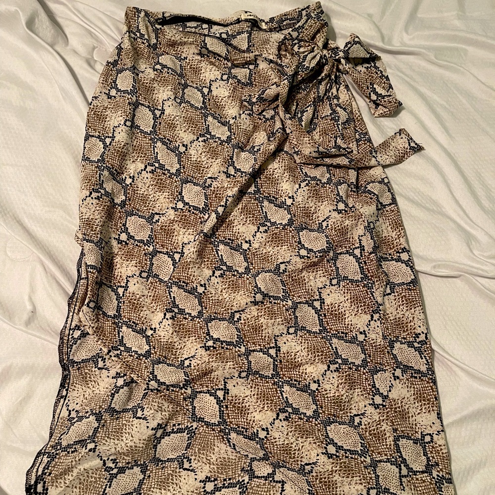 Satin Wrap Skirt